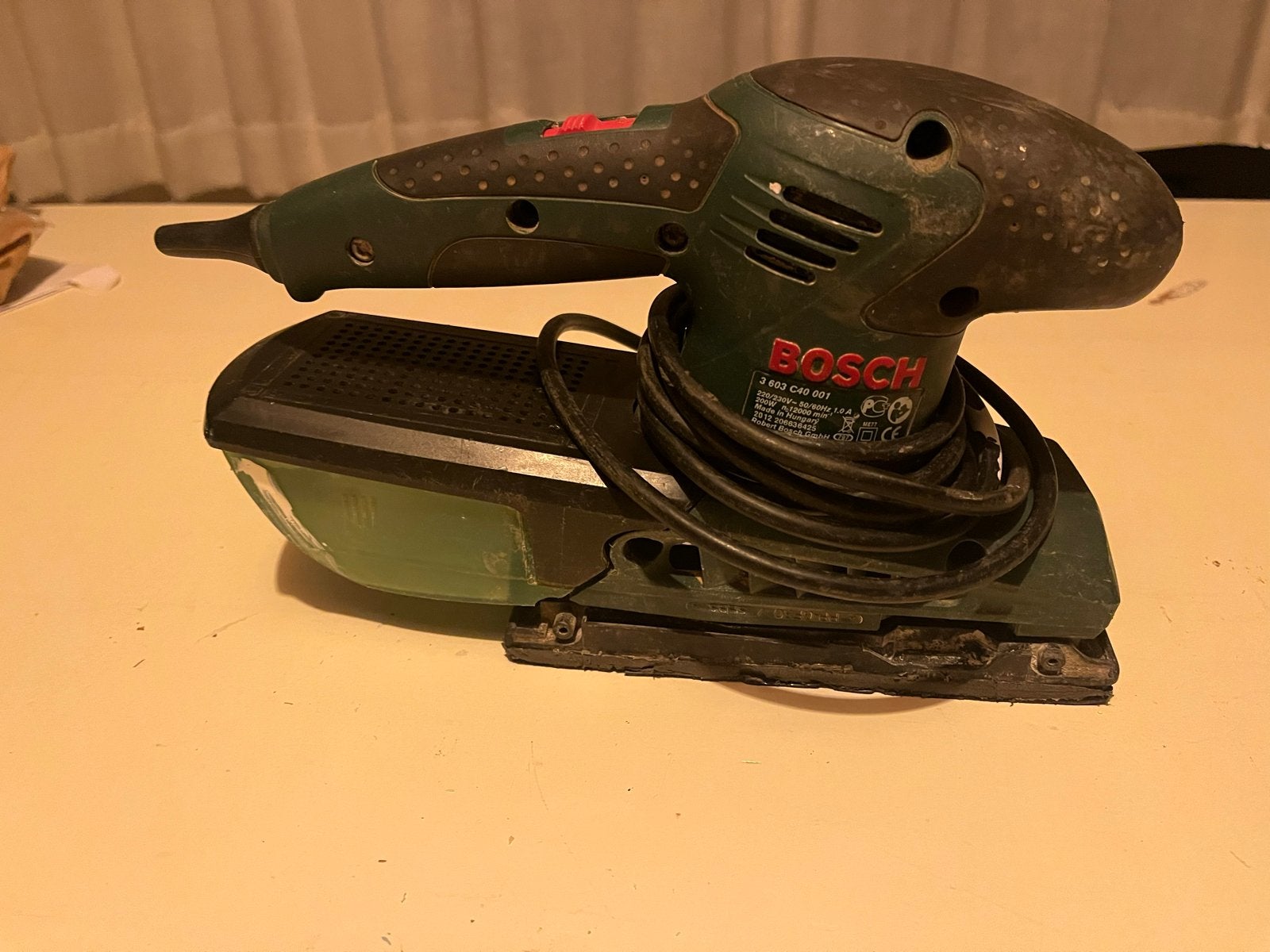 Bosch PSS 200 A vlakschuurmachine, Ophalen, Gebruikt, Vlakschuurmachine