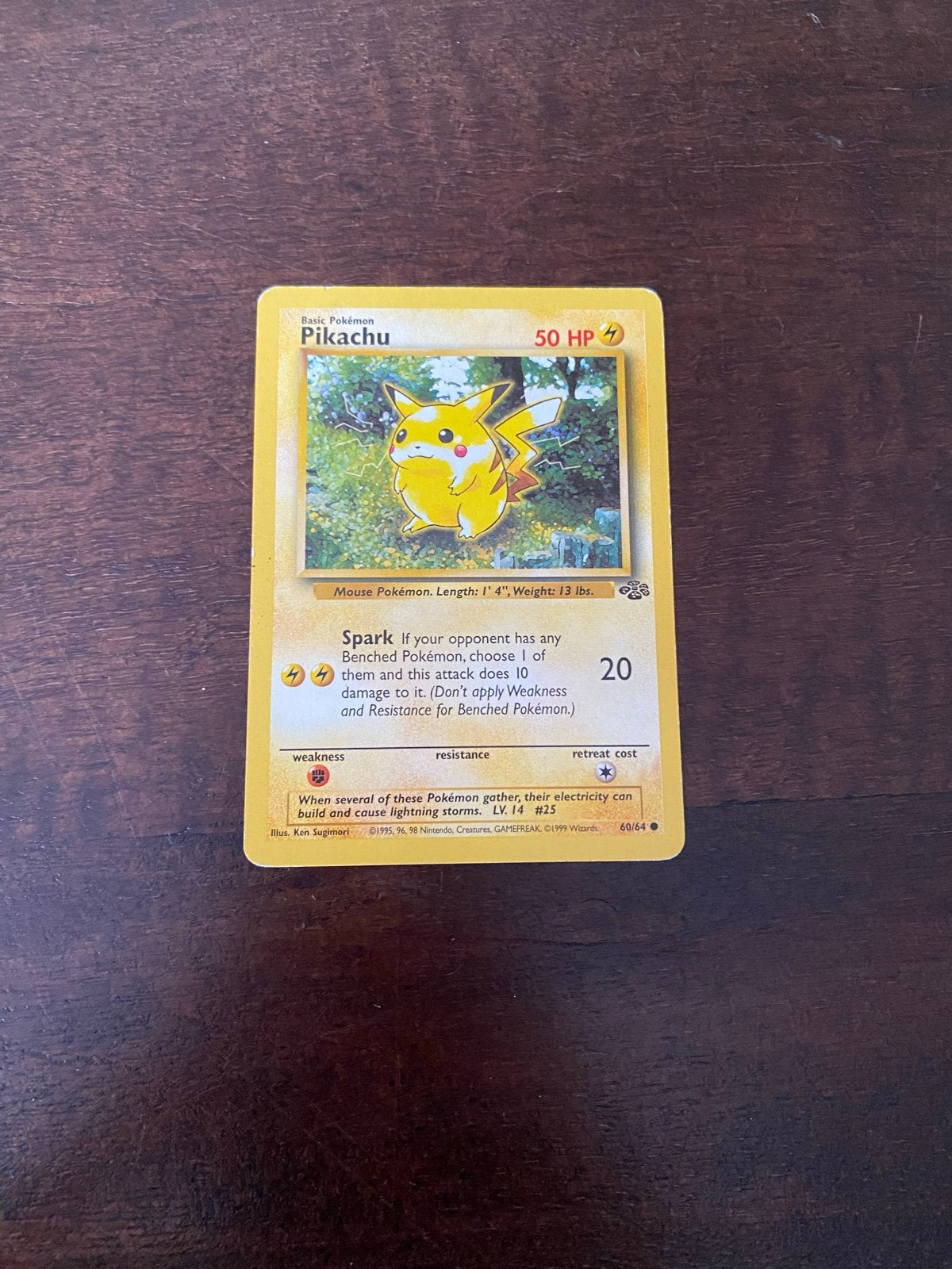 Pokémon Kaart Pikachu 60/64, Verzenden, Gebruikt, Losse kaart