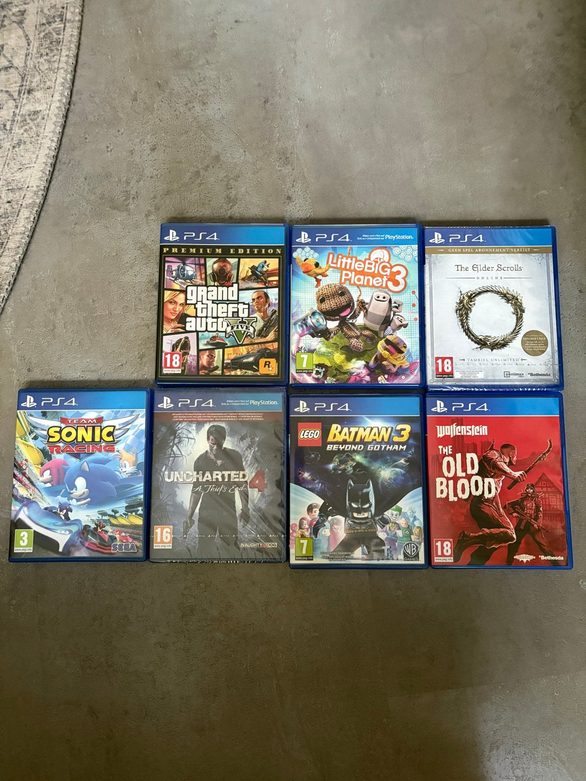 PS4 Games Bundel: GTA V, LittleBigPlanet 3, Uncharted & meer, Spelcomputers en Games, Games | Sony PlayStation 4, Gebruikt, Vanaf 18 jaar