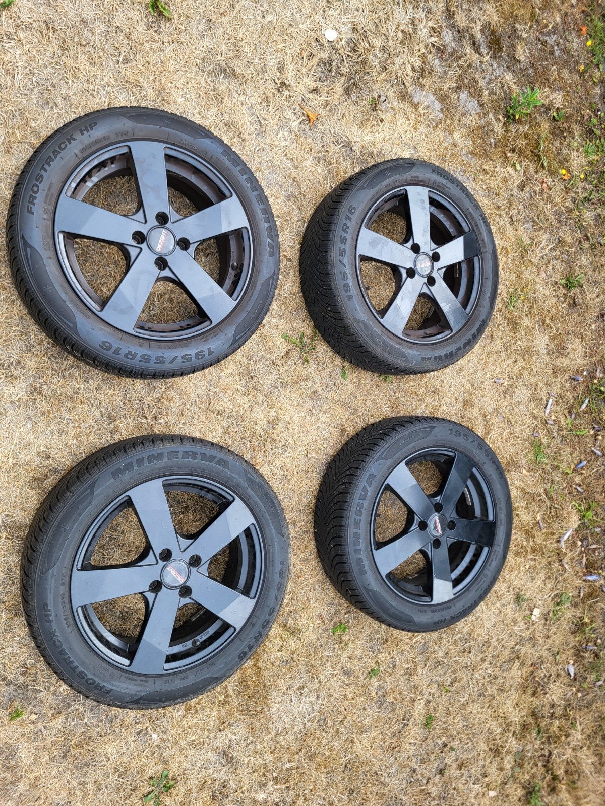 Dezent velgen 4x100 + winterbanden 195/55/R16, Ophalen