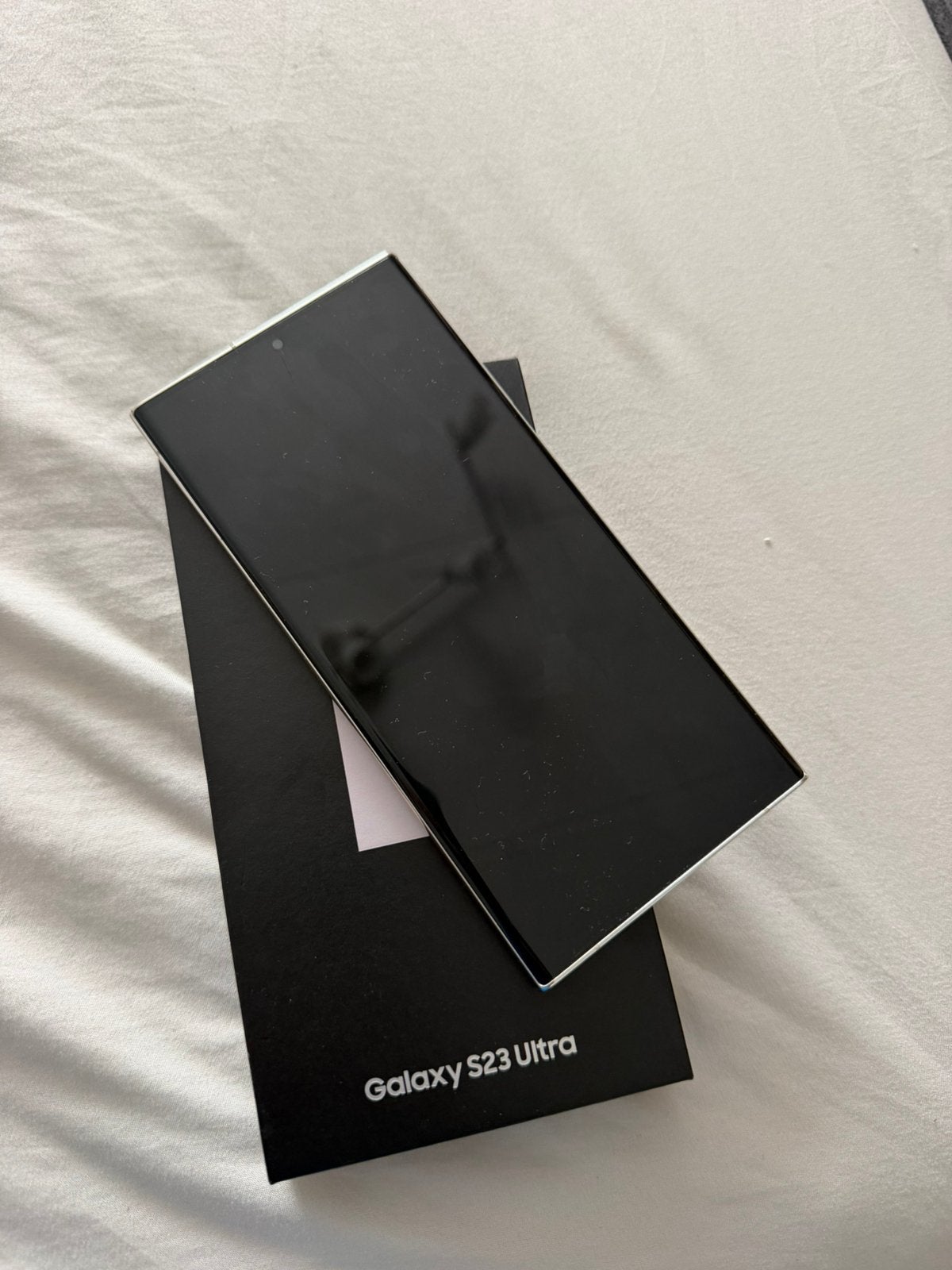 Zgan Samsung Galaxy S23 ULTRA 256gb Cream, Wit, Touchscreen, Ophalen of Verzenden, Zo goed als nieuw