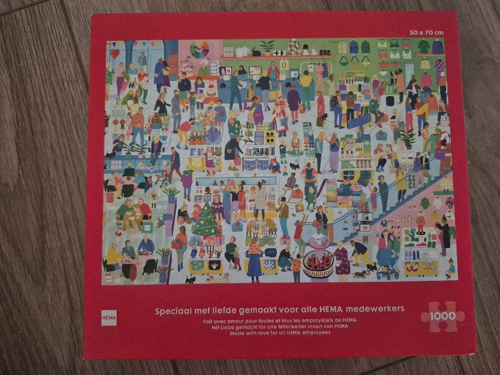 Hema puzzel 1000 stukjes, Ophalen, 500 t/m 1500 stukjes, Gebruikt, Legpuzzel