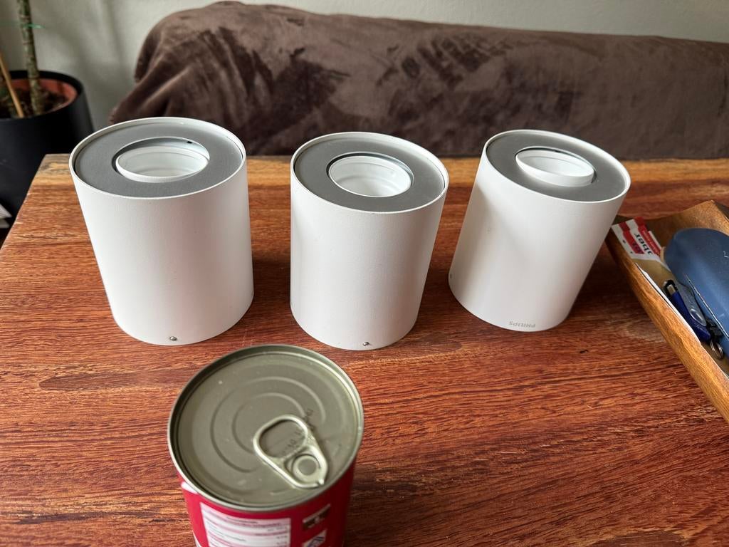 3x Philips LED plafonniere lamp - Wit,  als nieuw, Ophalen, Zo goed als nieuw