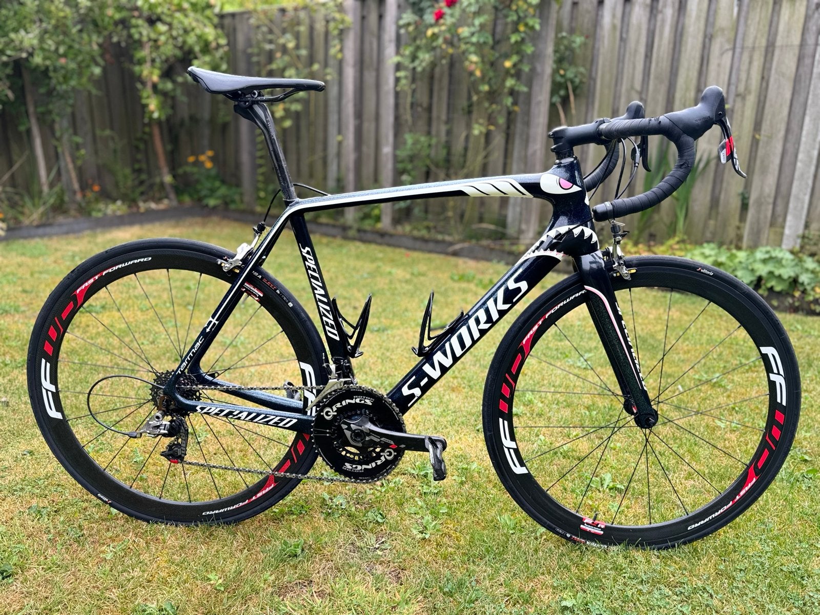 Unieke S-Works Tarmac Nibali Shark Edition - Maat 58, 28 inch, Gebruikt, Carbon, 15 tot 20 versnellingen