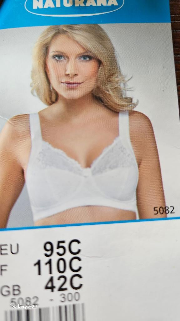 BH Naturana 5082, Wit, Onbekend, Ophalen of Verzenden, BH