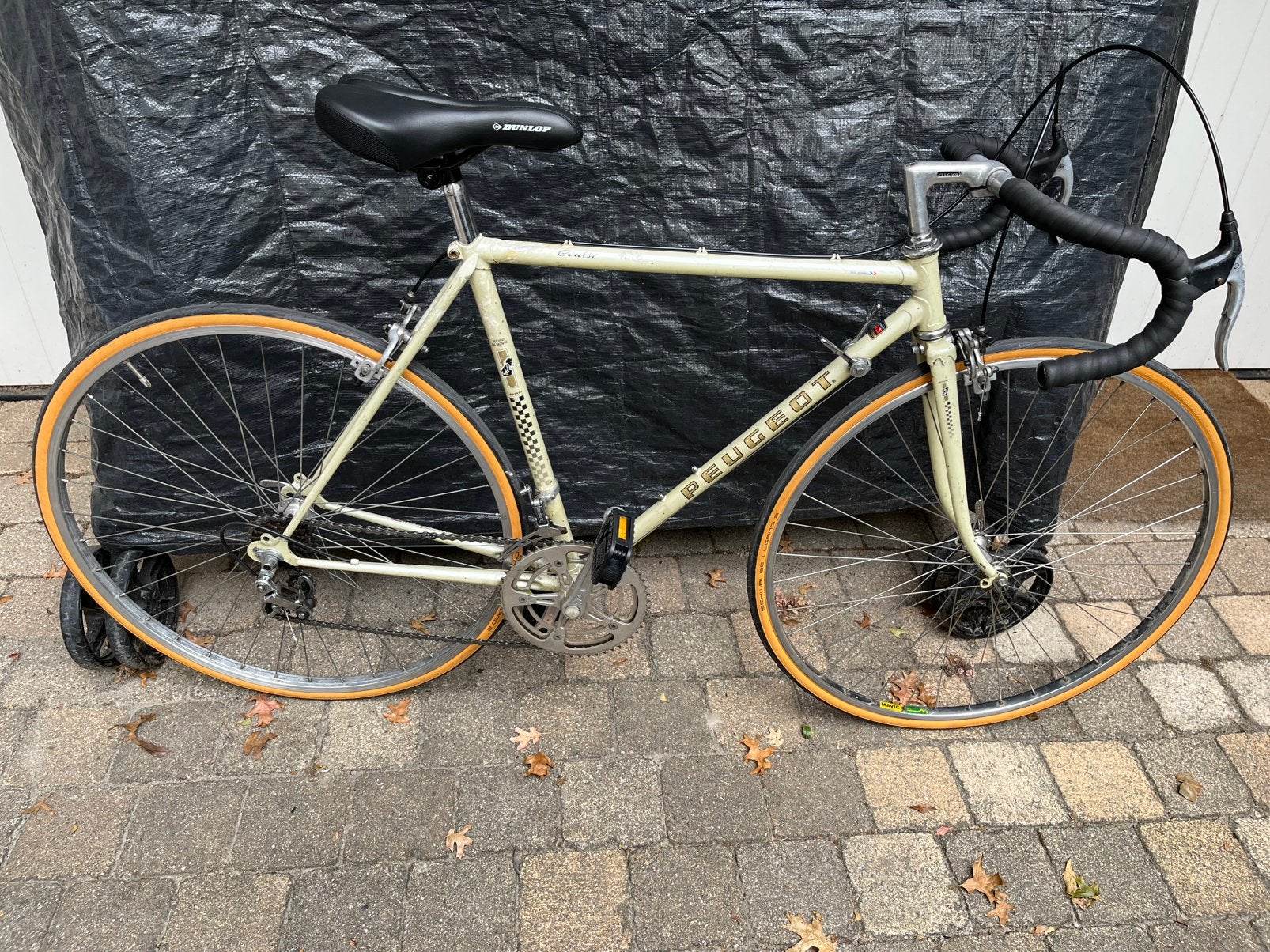 Vintage Peugeot 53cm, 28 inch, Gebruikt, Velgrem, 53 tot 57 cm