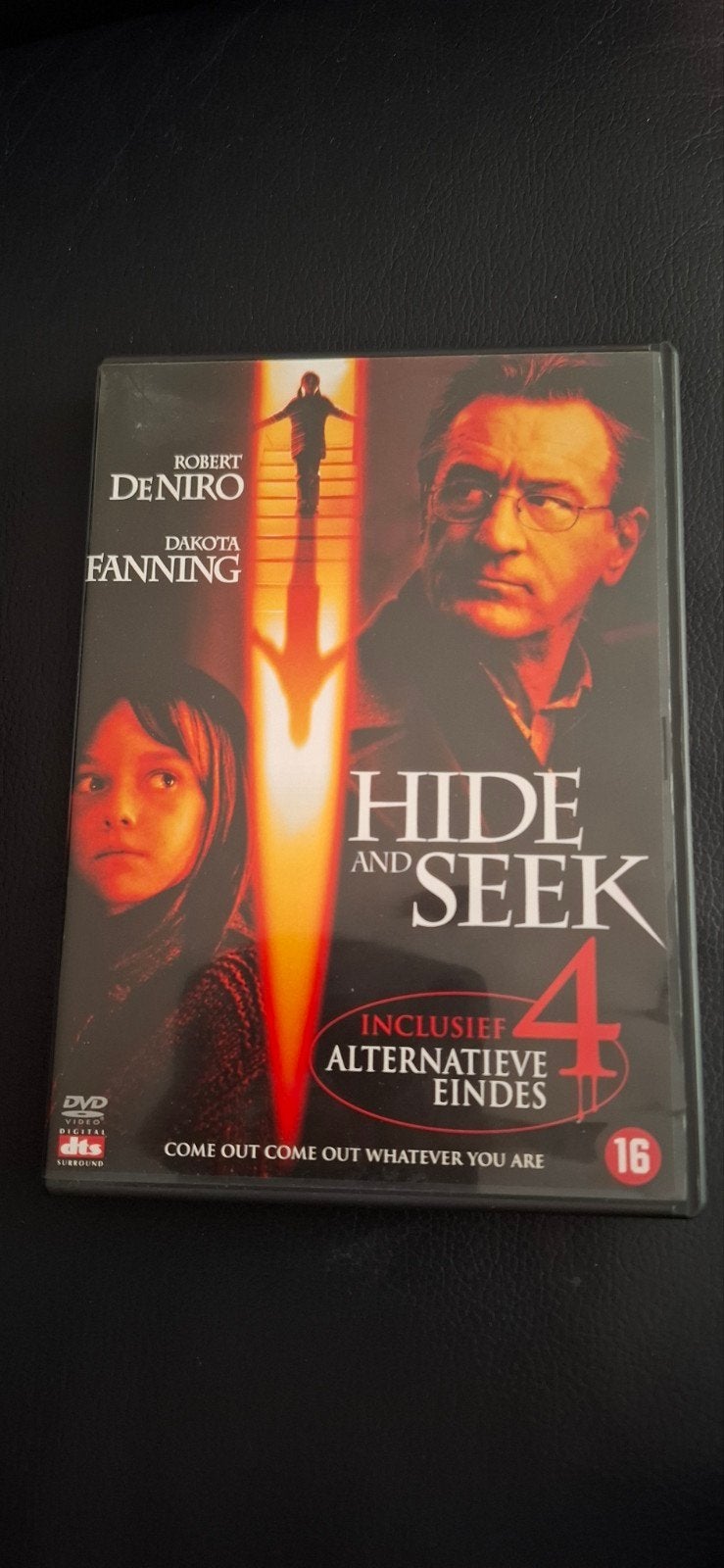 Hide and Seek DVD met Robert De Niro en Dakota Fanning, Cd's en Dvd's, Psychologische thriller, Vanaf 16 jaar, Nederlands, Ophalen of Verzenden