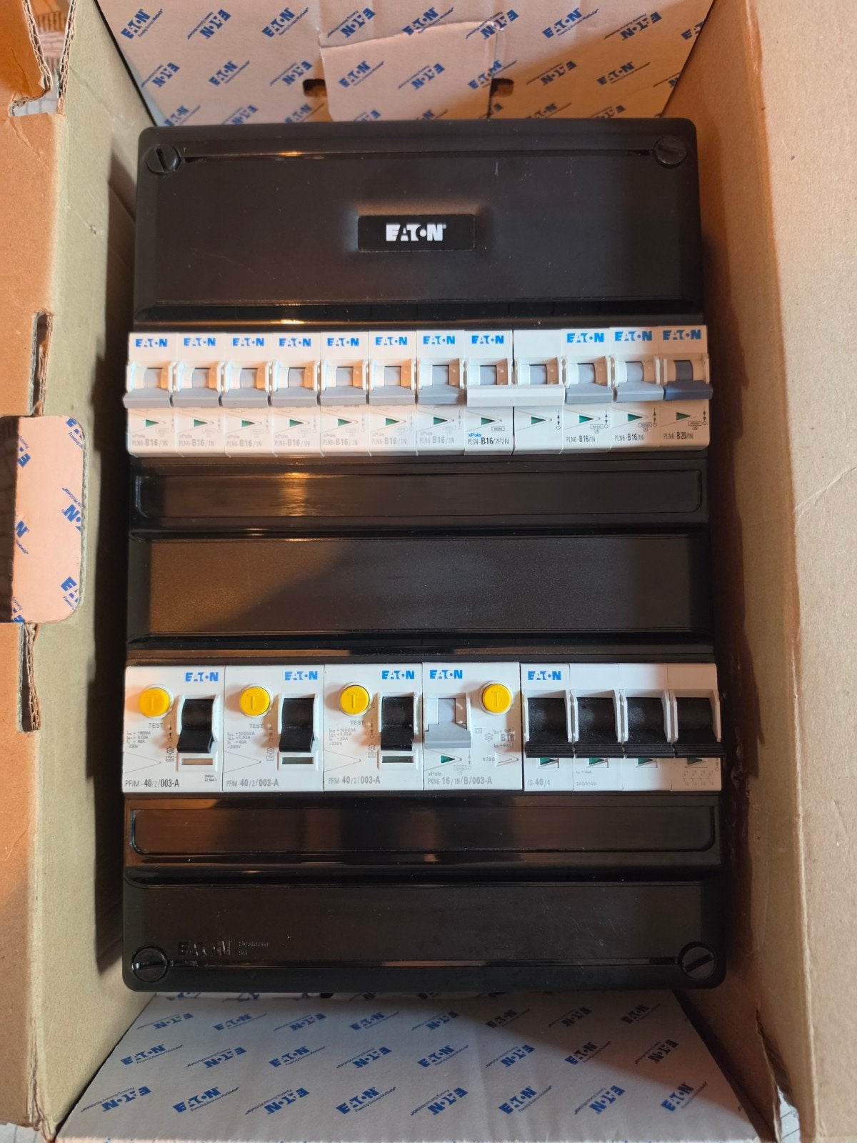 EATON 3-fase groepenkast 10 groepen en kookgroep, Ophalen of Verzenden, Nieuw, Eaton, Overige typen