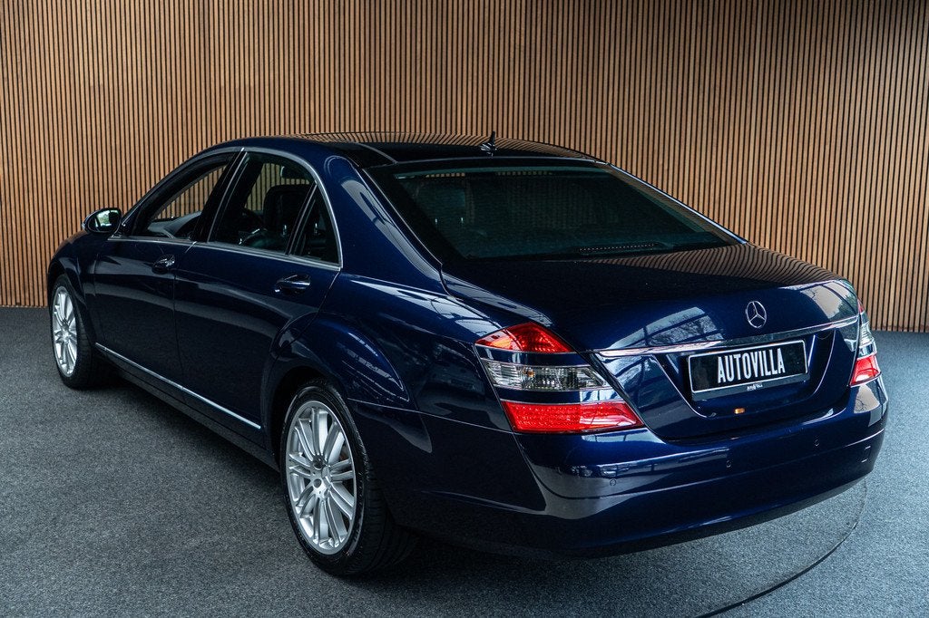 Mercedes-Benz S-Klasse 350 Lang Panodak Leer PTS Navi Memory, Automaat, Gebruikt, Zwart, Blauw