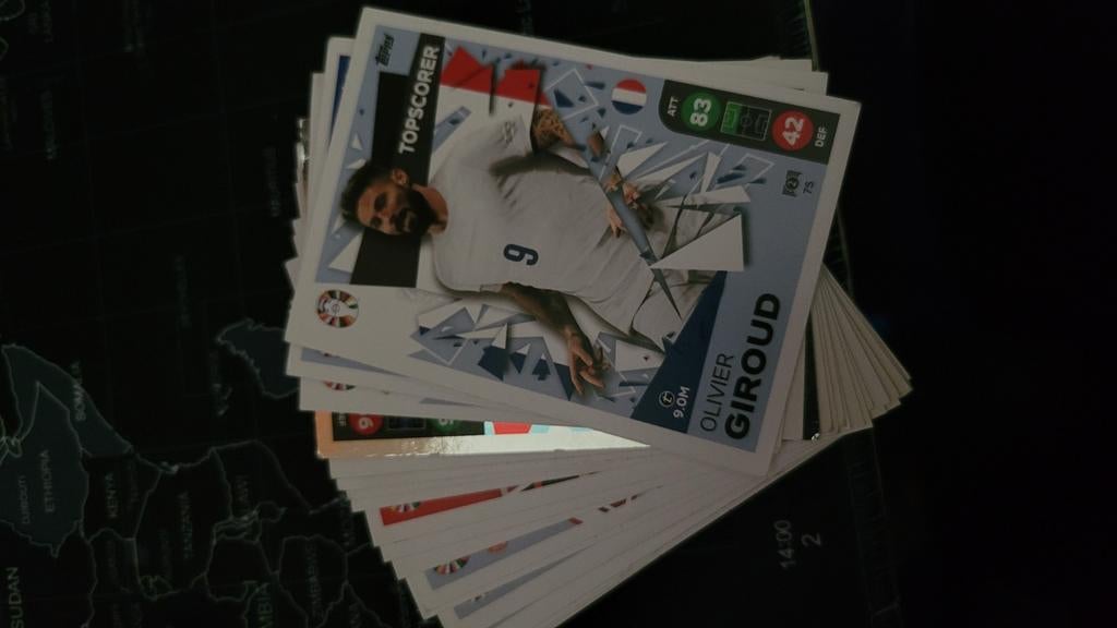 22 Voetbalplaatjes - Topps Match Attax Olivier Giroud, Ophalen, Gebruikt, Buitenlandse clubs, Spelerskaart