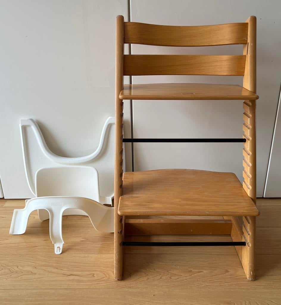 Stokke Tripp Trapp meegroeistoel met babyset (nieuw model), Ophalen, Gebruikt, Meegroeistoel, Aanschuifbaar
