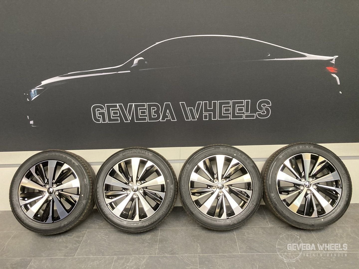 19” originele Peugeot 3008 / 5008 velgen + banden DEMO 5x108, Auto-onderdelen, Banden en Velgen, 19 inch, Gebruikt, -, -