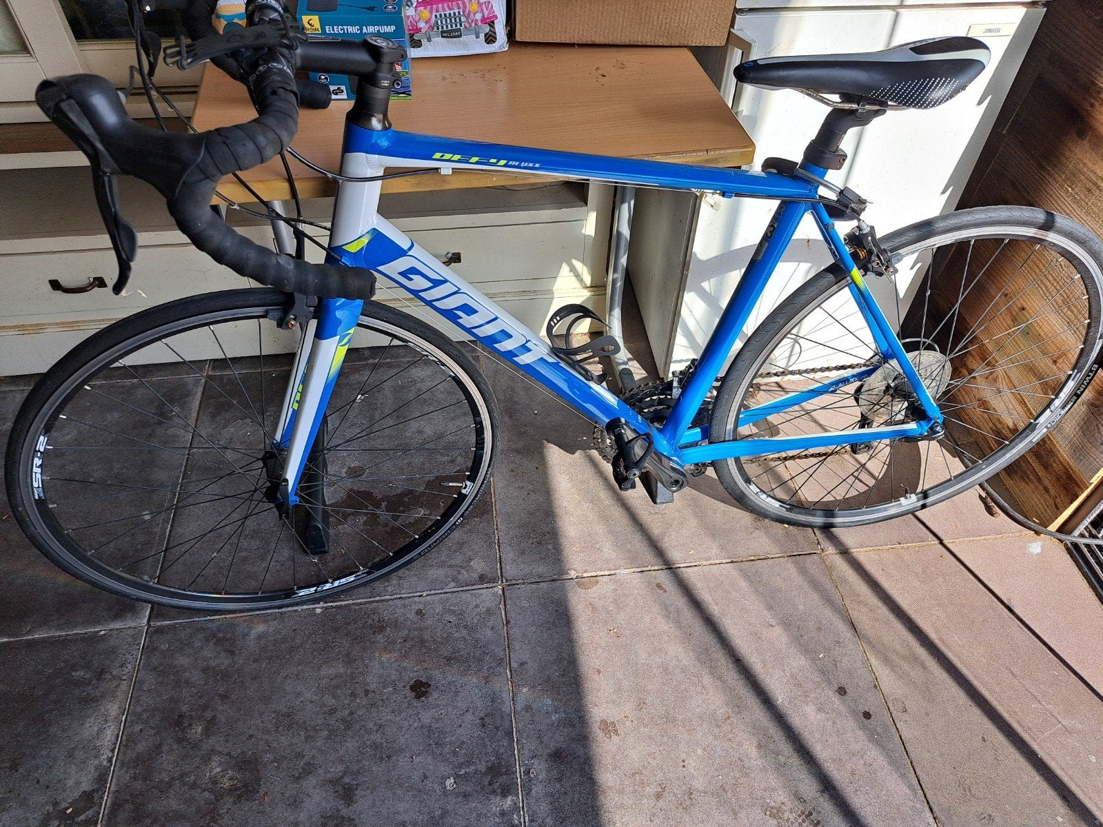 Giant Defy 3 racefiets - Blauw/Wit - Maat ML, Ophalen, Gebruikt, Aluminium, Giant