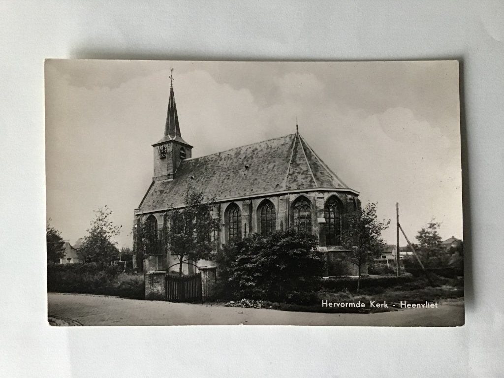 Heenvliet Hervormde Kerk 1962, Verzamelen, Ansichtkaarten | Nederland, Verzenden, 1960 tot 1980, Gelopen, Zuid-Holland