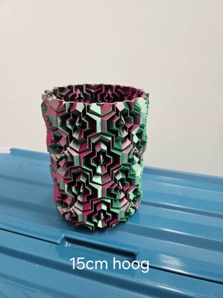 Waterdichte 3d vaas 15cm, Kunststof, Overige kleuren, Nieuw, Ophalen of Verzenden
