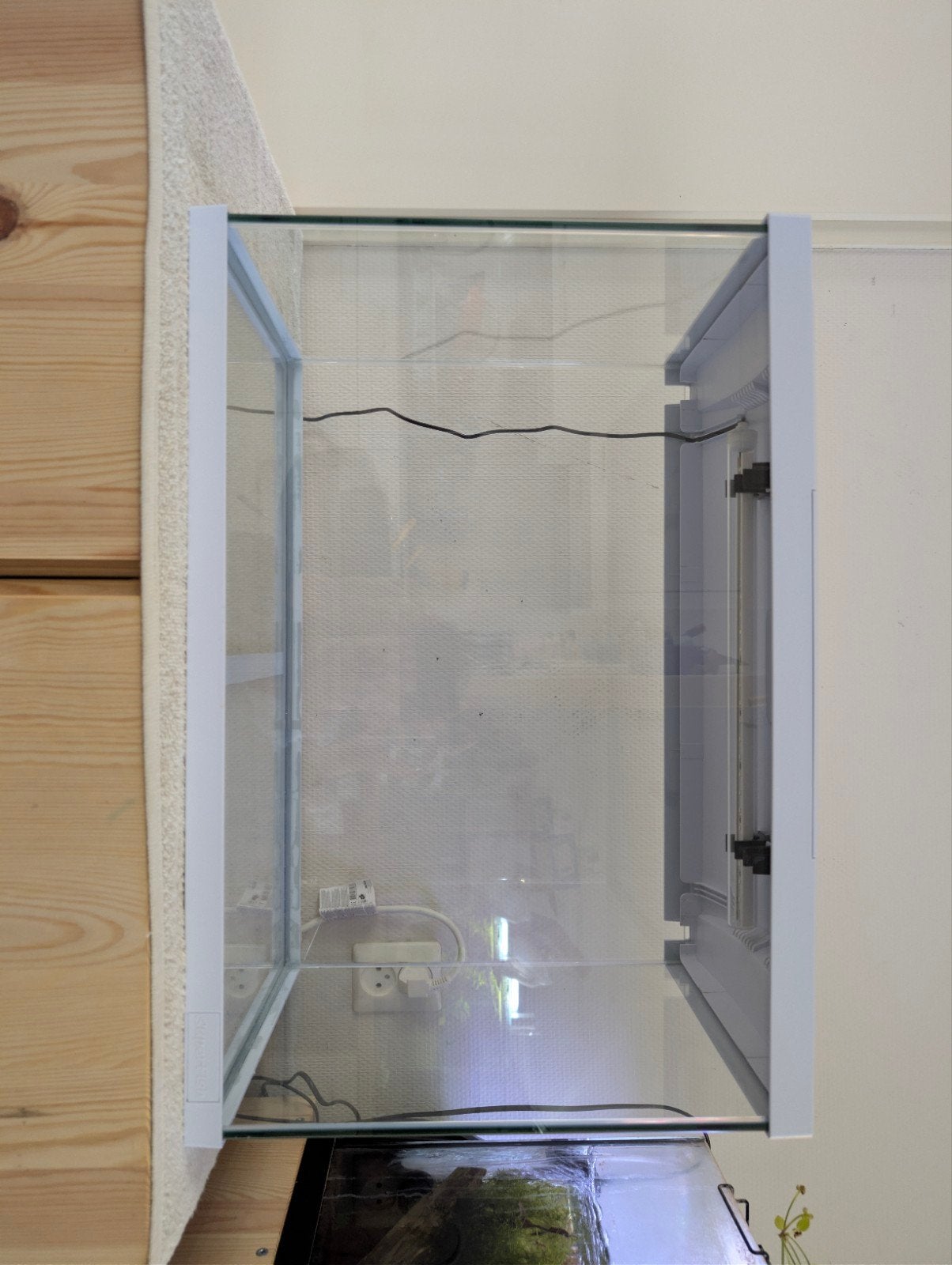 SuperFish Start 70 aquarium 60L – wit – LED – nette staat, Ophalen, Zo goed als nieuw, Leeg aquarium, Superfish