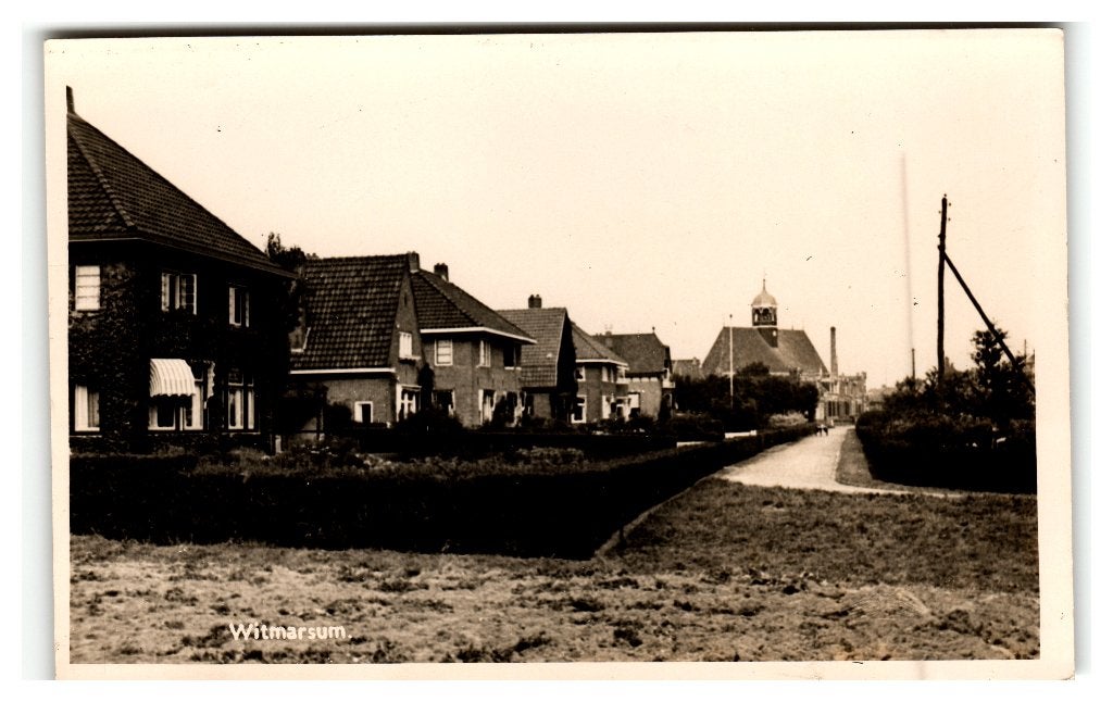 Witmarsum. Fotokaart, Verzenden, 1940 tot 1960, Ongelopen, Friesland