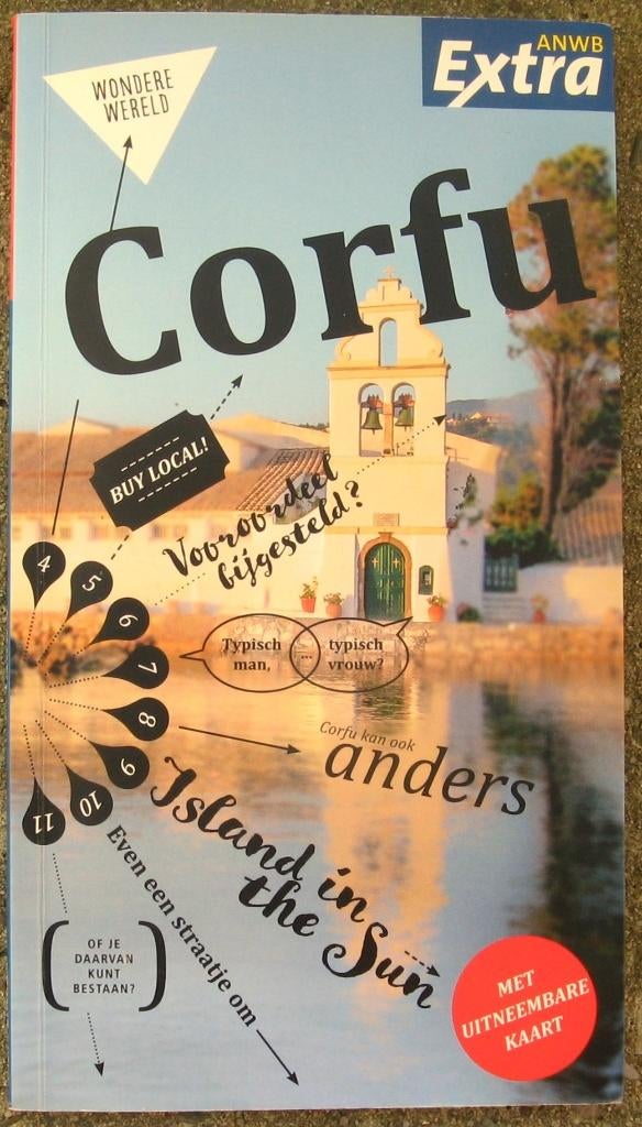 Corfu (ANWB-Extra), Europa, Ophalen of Verzenden, Zo goed als nieuw, Reisgids of -boek
