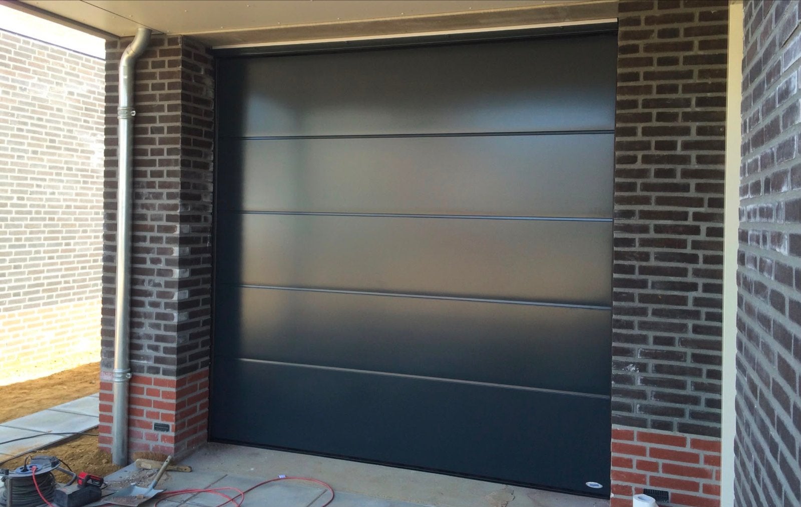 Novoferm elektrische rolpoort 2.37x2.37m RAL 7016, Ophalen, Garagedeur, Zo goed als nieuw, Metaal