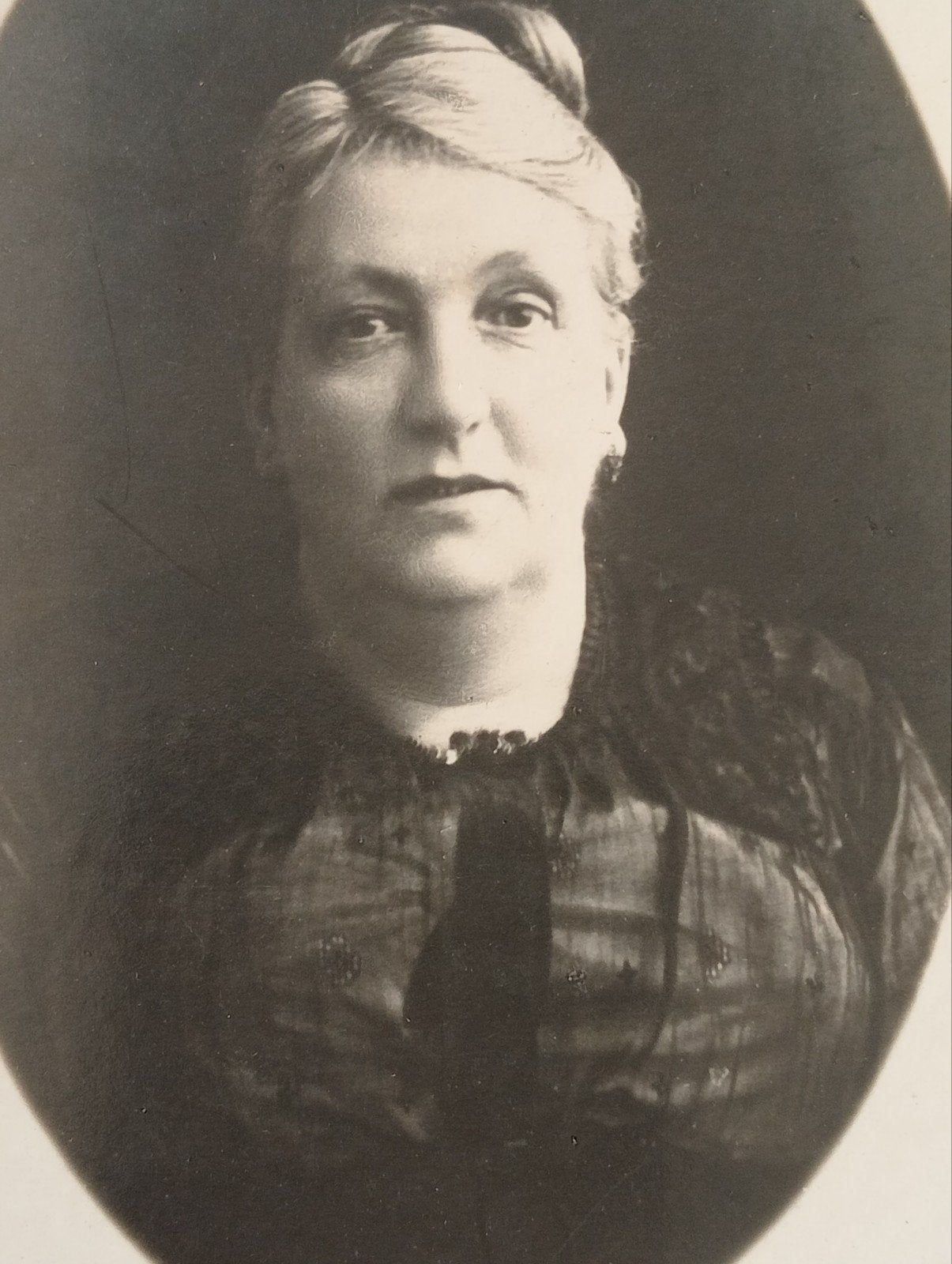 Antieke kabinetkaart foto Vrouw Corn. Henning Middelburg, Ophalen of Verzenden