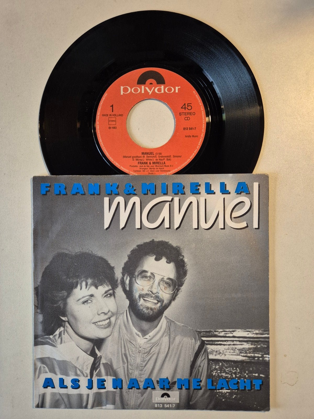 Frank & Mirella-Manuel, Ophalen of Verzenden, Zo goed als nieuw, 7 inch, Levenslied of Smartlap