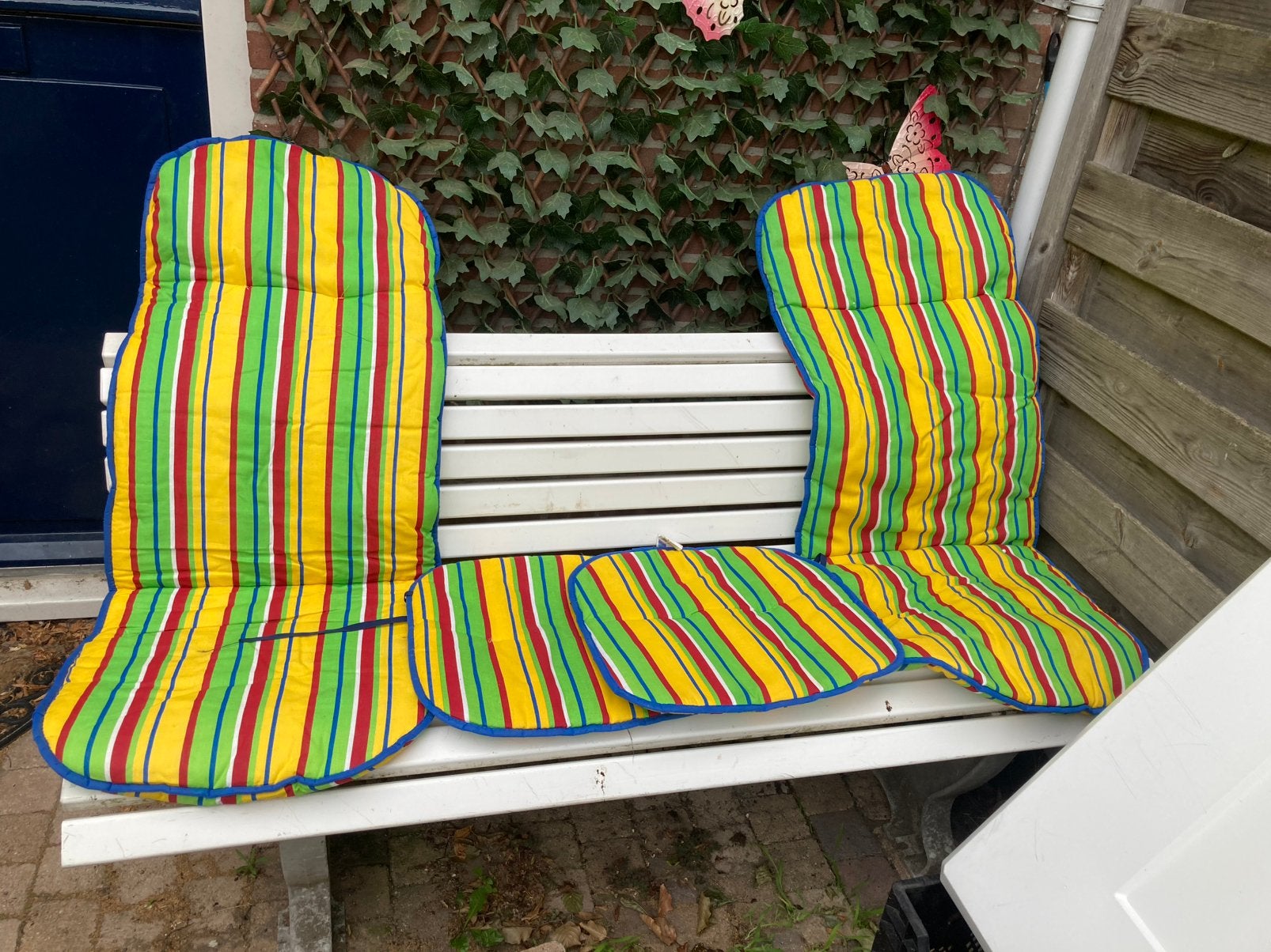 Tuinstoel kussens, als nieuw, 4 stuks, Ophalen of Verzenden, Zo goed als nieuw