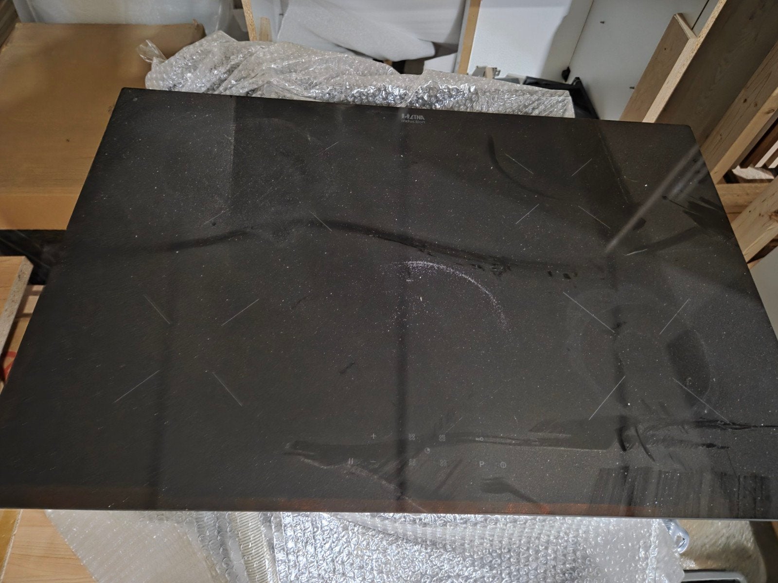 ETNA Kookplaat 3K12782T - Inductie plaat, Witgoed en Apparatuur, Kookplaten, Zo goed als nieuw, Inbouw, Inductie, 4 kookzones