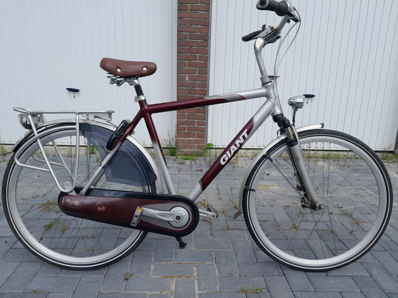 Herenfiets GIANT, Fietsen en Brommers, Fietsen | Heren | Herenfietsen, Gebruikt, Versnellingen, 53 tot 57 cm, Giant