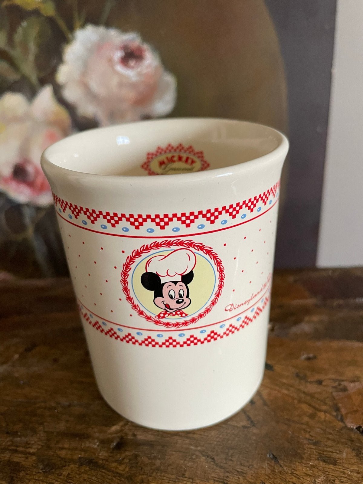 Disney Mickey Mouse Gourmet beker Disneyland Parijs, Ophalen of Verzenden, Mickey Mouse, Zo goed als nieuw, Servies