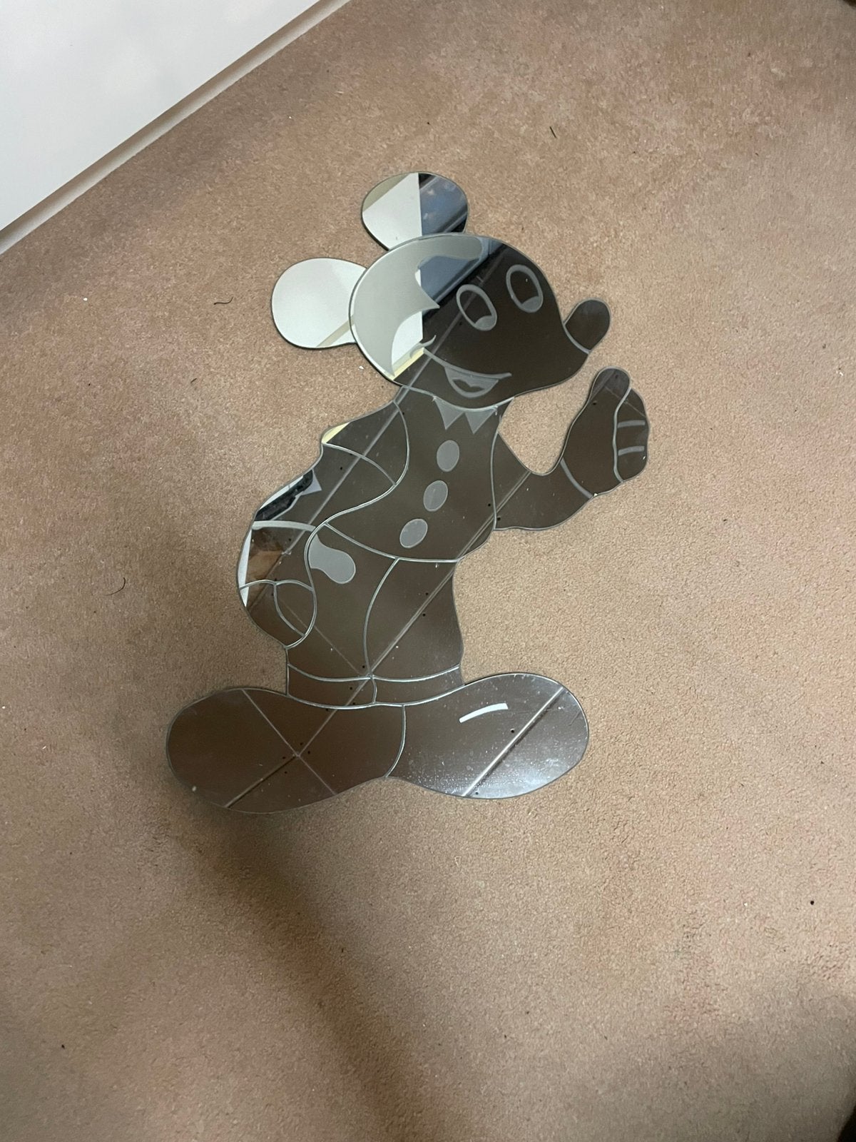 Mickey Mousse Spiegel, Ophalen, Zo goed als nieuw, Rechthoekig, Minder dan 100 cm