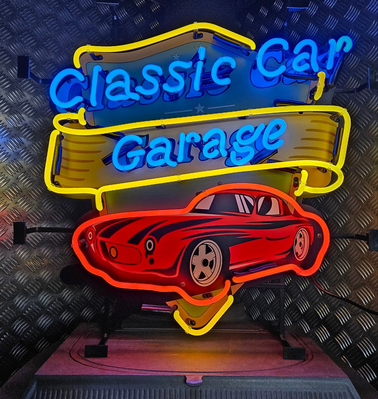 FIFTIES SIXTIES NEONVERLICHTING  CLASSIC CAR GARAGE, Verzamelen, Ophalen, Nieuw