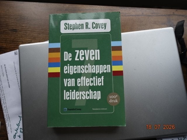 De ZEVEN eigenschappen van effectief leiderschap...Covey, Ophalen of Verzenden, Zo goed als nieuw, Management