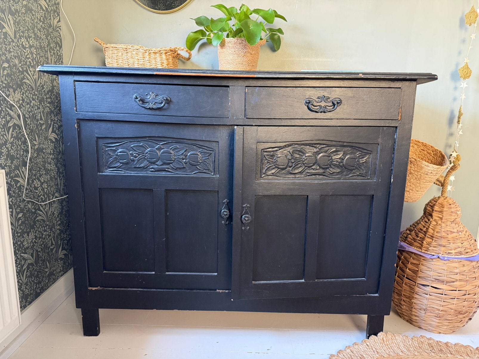 Vintage commode, Ophalen, Zo goed als nieuw, 25 tot 50 cm, 100 tot 150 cm