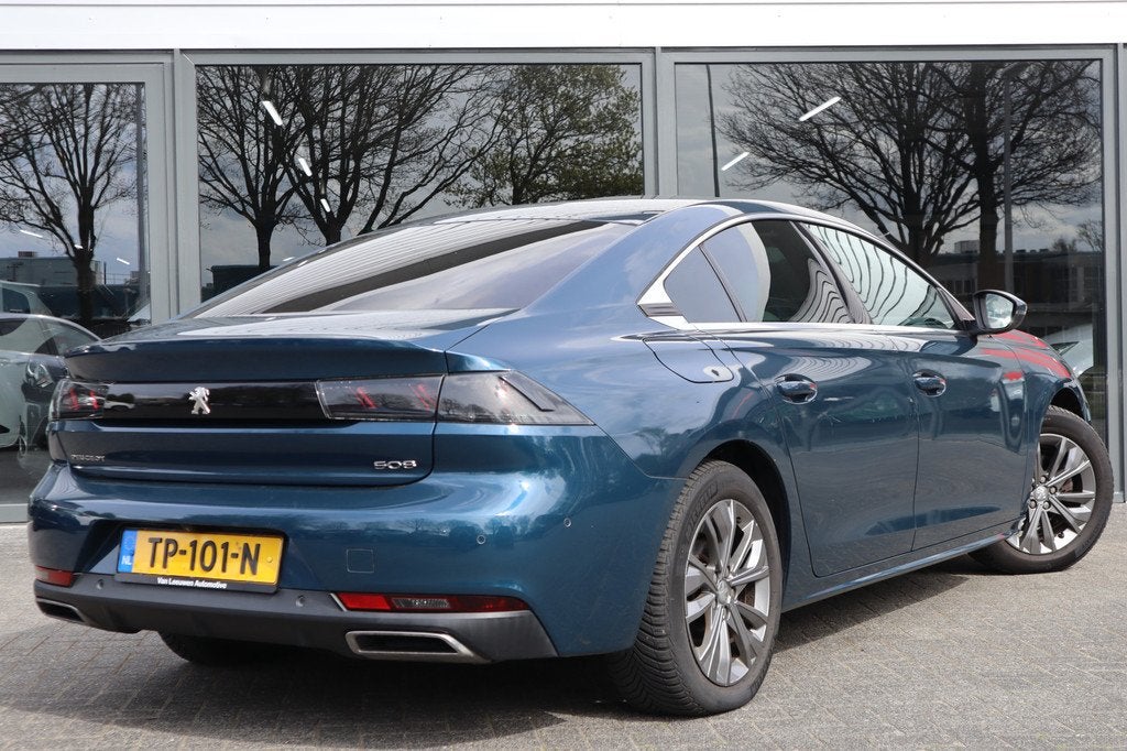 Peugeot 508 1.5 BlueHDI Blue Lease Allure | Automaat | Rijkl, Auto's, Peugeot, 745 kg, Gebruikt, 4 cilinders, Blauw