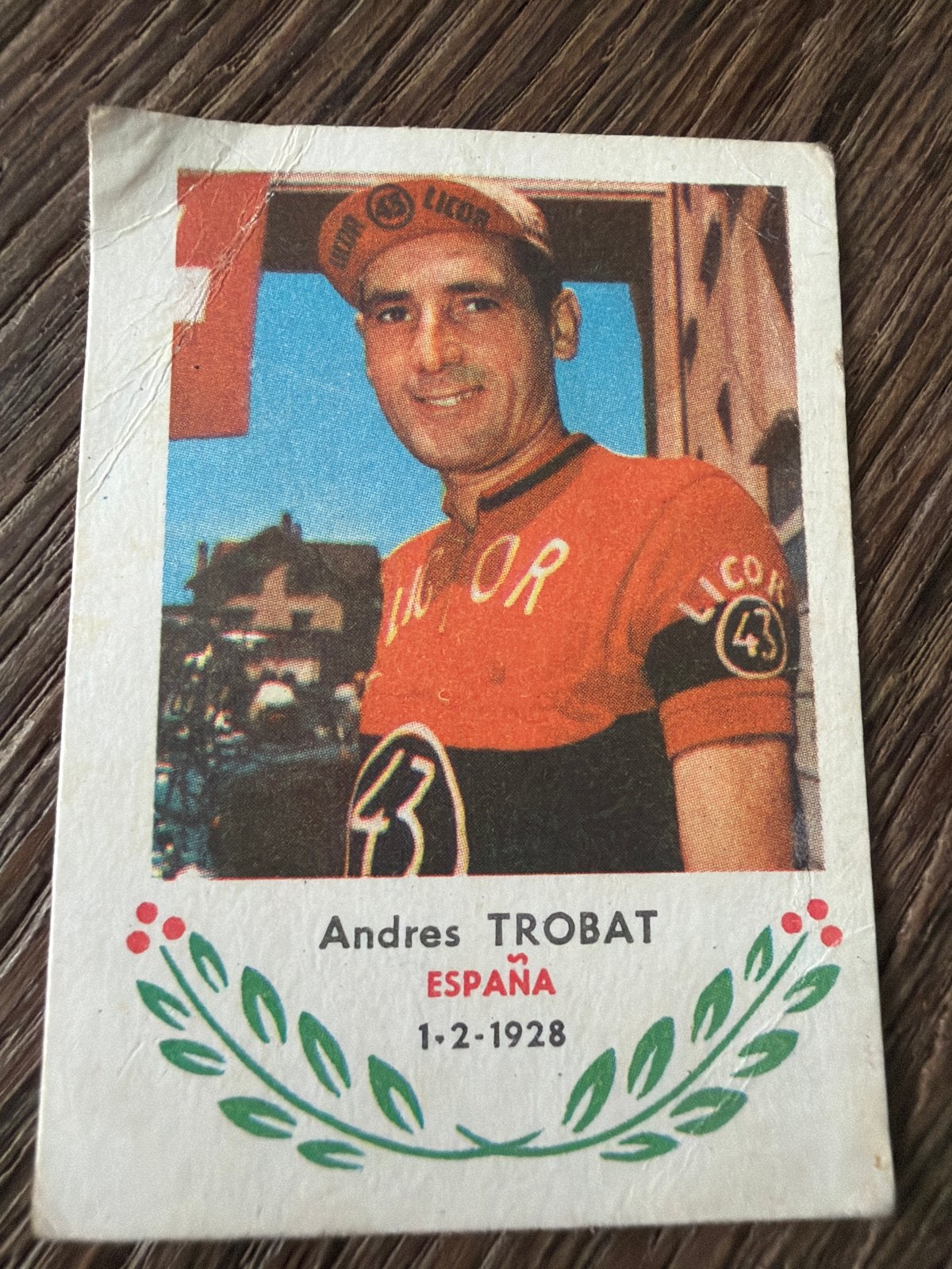 Verzamelkaart Andres Trobat Spelerskaart, Ophalen of Verzenden, Gebruikt, Overige sporten, Spelerskaart