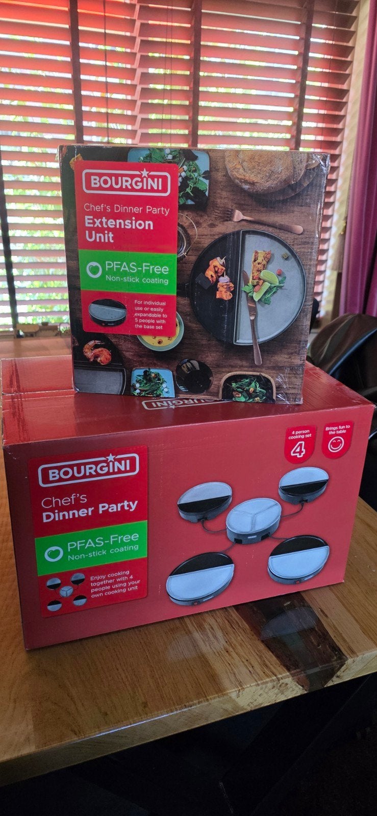 Bourgini Chef's Dinner Party, Gourmet set van 5, Witgoed en Apparatuur, Gourmetstellen, Ophalen, Zo goed als nieuw, 4 t/m 7 personen