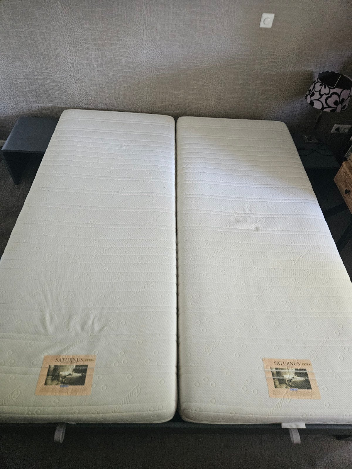 te koop: 2x Pullman Saturnus Extra Matras 210x90 cm, Ophalen, Gebruikt, 90 cm, Eenpersoons