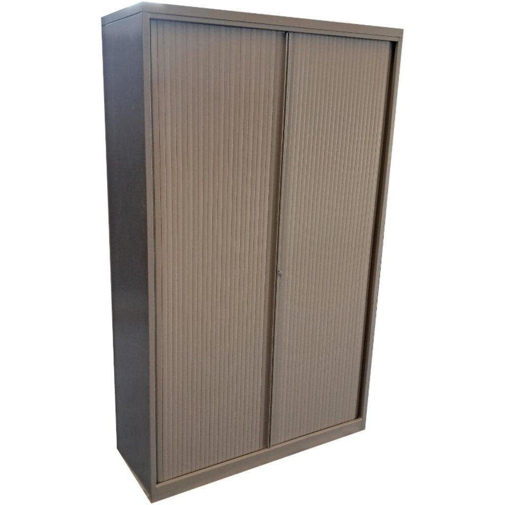 Roldeurkast Zilvergrijs 197 x 120 x 45 B-Keus, 100 tot 150 cm, Ophalen of Verzenden, Meerdere deuren, 150 tot 200 cm