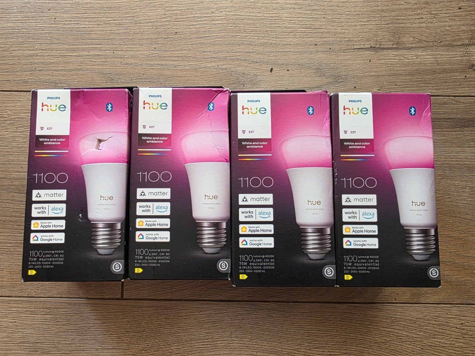 Philips Hue White and Color E27 LED Lamp (1100 Lumen, Ophalen of Verzenden, Nieuw, E27 (groot)