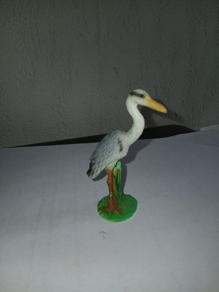 Reiger dierfiguur Bullyland, 8 cm, Verzamelen, Verzenden, Gebruikt, Beeldje of Figuurtje