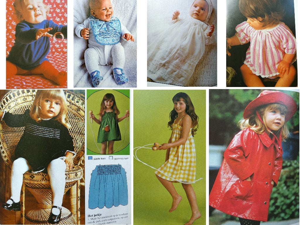 Zelf kinderkleding maken / creatief bezig zijn vintage patr., Overige merken, Verzenden, Vrouw, Overige typen