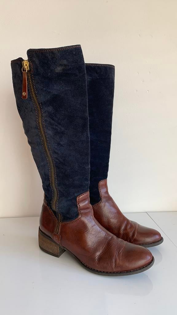 Freeflex hoge leren laarzen maat 41, Kleding | Dames, Schoenen, Ophalen of Verzenden, Zo goed als nieuw, Zwart, Hoge laarzen