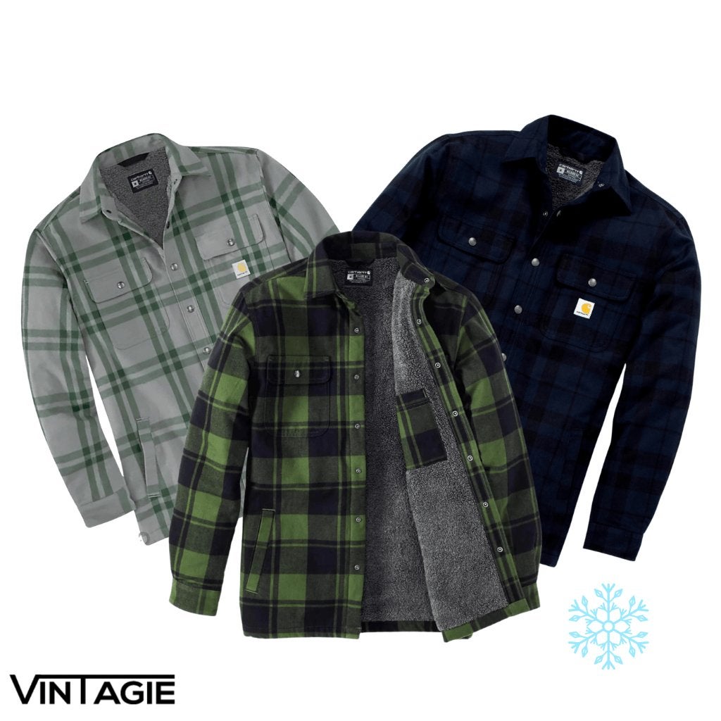 Carhartt Flannel Shackets Groothandel vanaf 5 stuks / resell, Overige kleuren, Vintagie, Haulerwijk, Nieuw