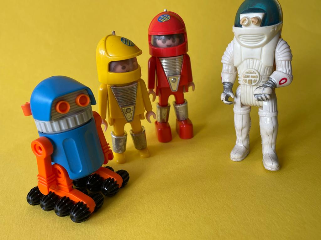 Playmobil Fisher Price astronaut en robot playmospace, Kinderen en Baby's, Ophalen of Verzenden, Gebruikt