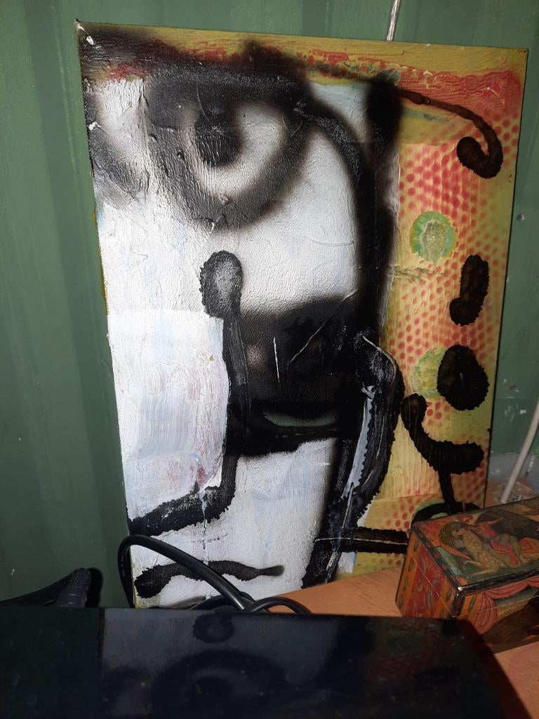 Herman Brood schilderij olieverf, Ophalen of Verzenden