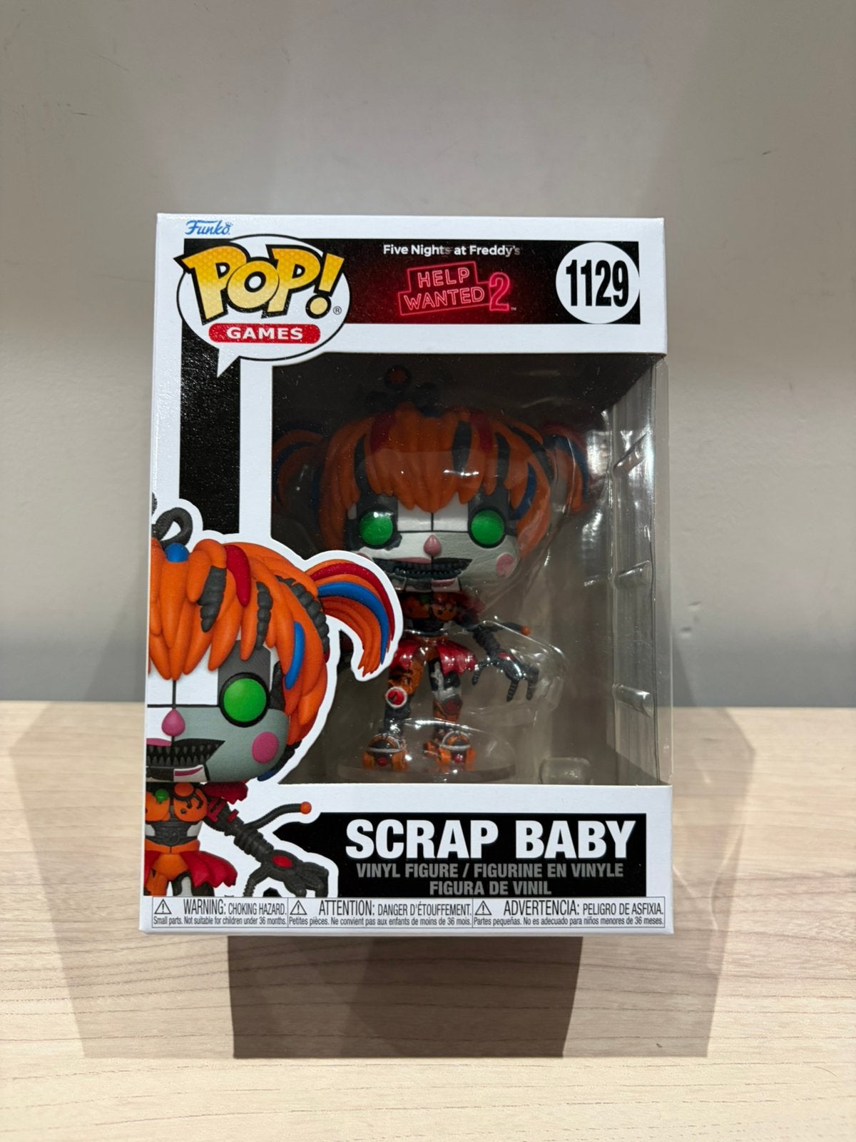 Funko Pop! Scrap Baby #1129 – Five Nights at Freddy’s Help, Funko Europe, Ophalen of Verzenden, Zo goed als nieuw, 4th floor, 1 Queen Caroline St, London W6 9YN, Verenigd Koninkrijk