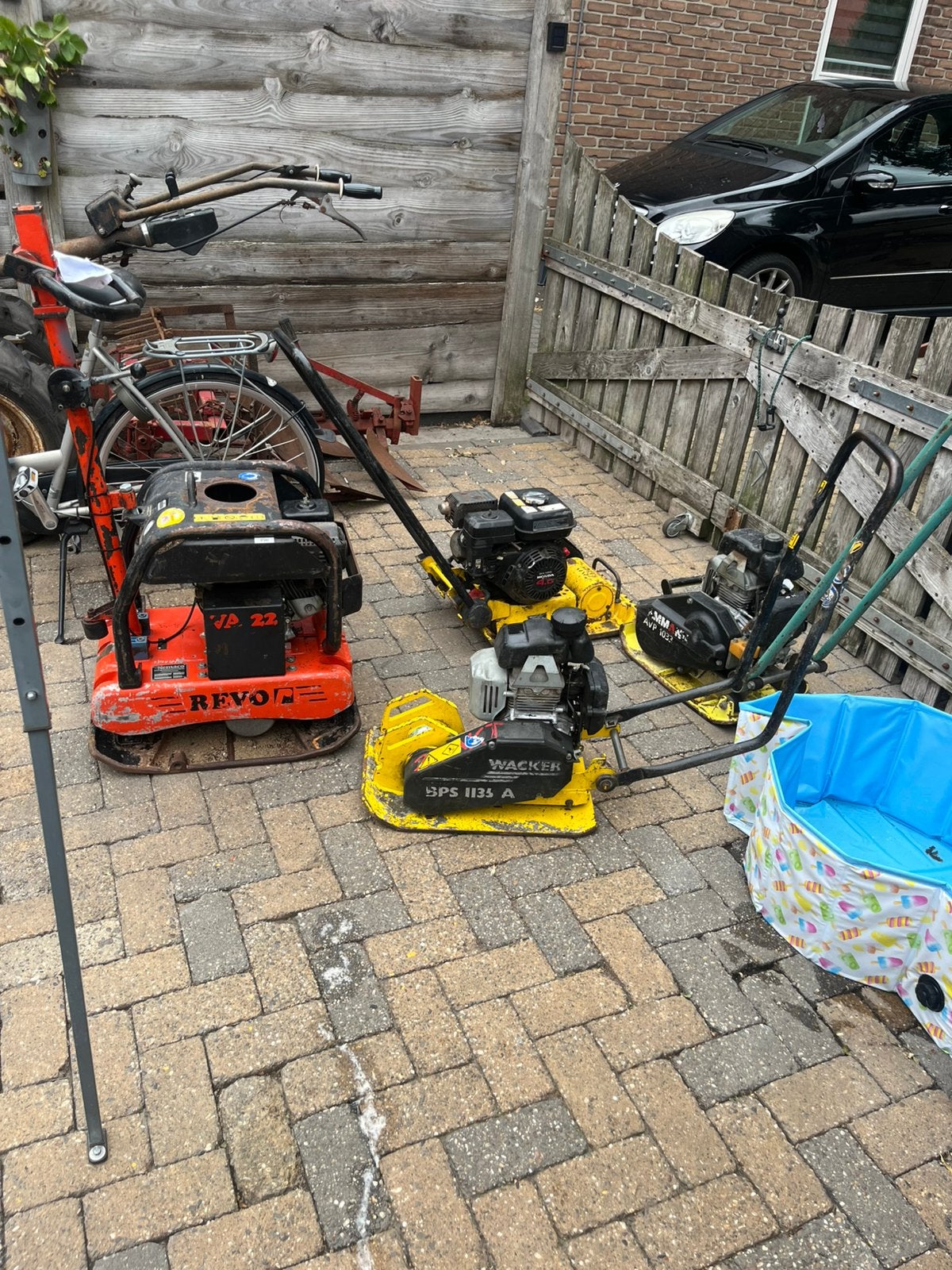 Wacker bps 1136a trilplaat honda motor, Tuin en Terras, Ophalen, Gebruikt