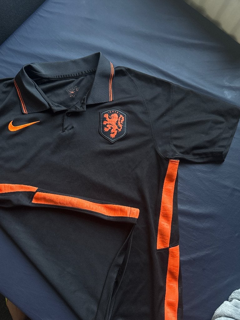 Nike Oranje Trainingsshirt Maat M, Maat 48/50 (M), Zwart, Nike, Ophalen of Verzenden