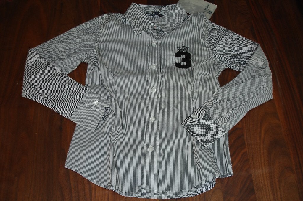 Scapa blouse in wit-zwart maat 122-128 - 7-8 jaar nieuw!, Scapa, Meisje, Overhemd of Blouse, Nieuw