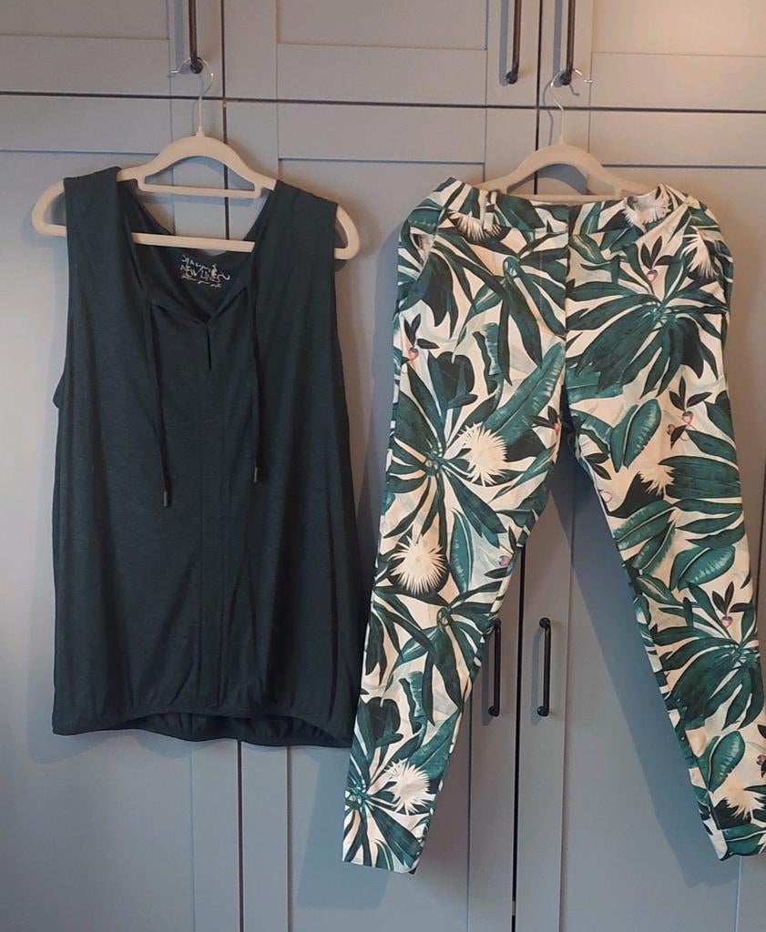 Mooie zomerset broek plus top mt 42, Verzenden, Zo goed als nieuw, Maat 42/44 (L), Lang